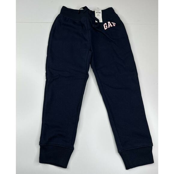 NWT Gap Jogger Sweatpants Size 5 Girls Blue Pink - Picture 1 of 6
